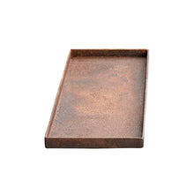 Indlæs billede til gallerivisning Dekorationsbakke i Cortenstål 50 x 16 cm
