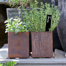 Indlæs billede til gallerivisning Jern Krukke Corten 10 x 12 cm