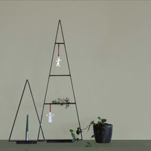Indlæs billede til gallerivisning Pynte juletræ med hylder i 70 cm i metal
